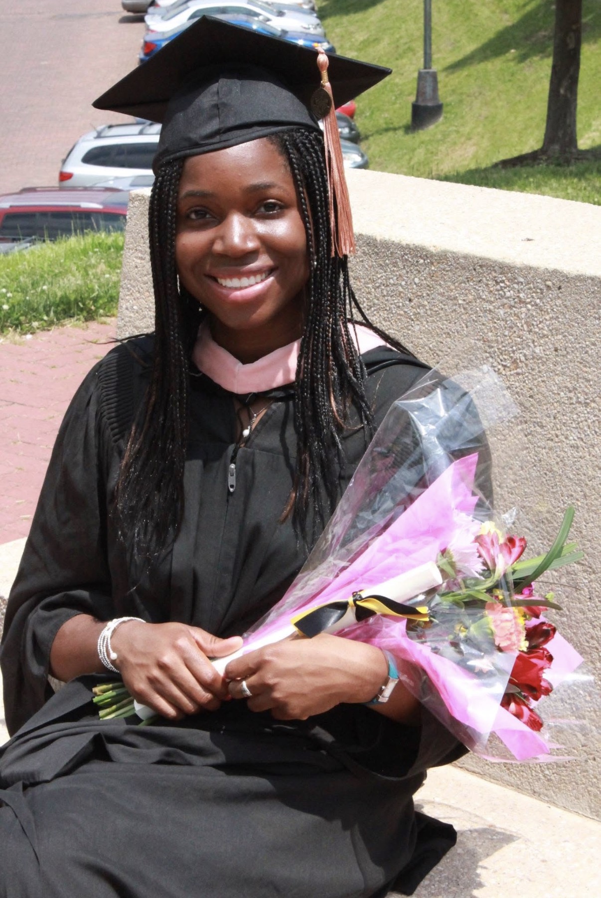 Oye at her Master of Public Health graduation.